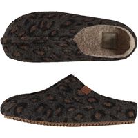 Dames instap slippers/pantoffels luipaard print beige maat 37-38 37/38  - - thumbnail