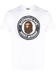 A BATHING APE® t-shirt Busy Works en coton - Blanc