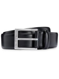 BOSS ceinture en cuir à logo gravé - Noir