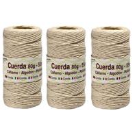 Touw - Pakket van 3x stuks - 55 meter - canvas - huishoud - hobby - bolletje touw