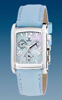 Horlogeband Festina F16101-8 Leder Lichtblauw 22mm