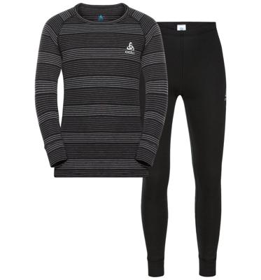 Odlo Active Warm Eco Thermoset Kinderen Black - Grey Melange 140