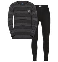 Odlo Active Warm Eco Thermoset Kinderen Black - Grey Melange 140