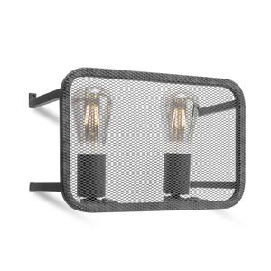 Home sweet home wandlamp Weave 2L - zwart