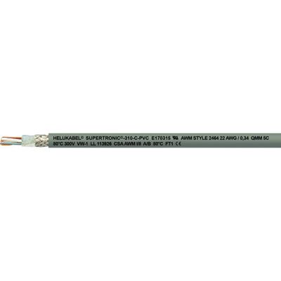 HELU 49946-500 Geleiderkettingkabel S-TRONIC-310-C-PVC 7 x 0.34 mm² Grijs 500 m