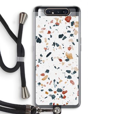 Terrazzo N°4: Samsung Galaxy A80 Transparant Hoesje met koord