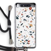 Terrazzo N°4: Samsung Galaxy A80 Transparant Hoesje met koord