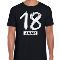 18 jaar verjaardag cadeau t-shirt zwart voor heren 2XL  -