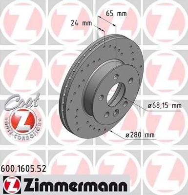 Remschijf SPORT REMSCHIJF COAT Z 600160552