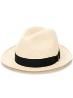 Borsalino trilby à ruban contrastant - Tons neutres