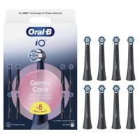 Spazzolini - ORAL-B - Ricariche iO Gentle Care - Confezione da 8 - Nero