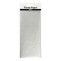 Creativ Company Tissuepapier Zilver 6 Vellen 14 gr, 50x70cm - thumbnail