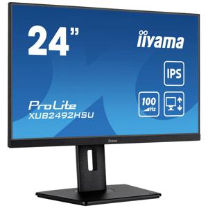 Iiyama XUB2492HSU-B6 LED-monitor Energielabel D (A - G) 61 cm (24 inch) 1920 x 1080 Pixel 16:9 0.4 ms HDMI, DisplayPort, Hoofdtelefoon (3.5 mm jackplug), USB