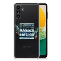 Samsung Galaxy A13 | A04s Telefoonhoesje met Naam Boho Beach Samsung Galaxy A13 | A04s Telefoonhoesje met Naam Boho Beach