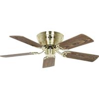 CasaFan FLAT 103-III MG-EA/BU Flügel Eiche antik/Buche Plafondventilator Messing (geborsteld) Omkeerbare bladen, Met wintermodus