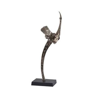 PTMD Yobie Brass casted alu swan statue black base L