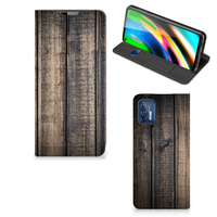 Motorola Moto G9 Plus Book Wallet Case Steigerhout - thumbnail