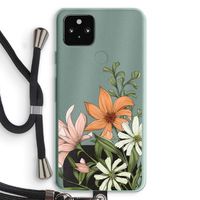 Floral bouquet: Pixel 5a 5G Transparant Hoesje met koord