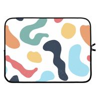 Memphis Shapes Blue: Laptop sleeve 15 inch