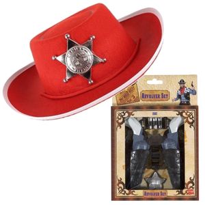 Cowboy verkleedset voor kinderen met hoed