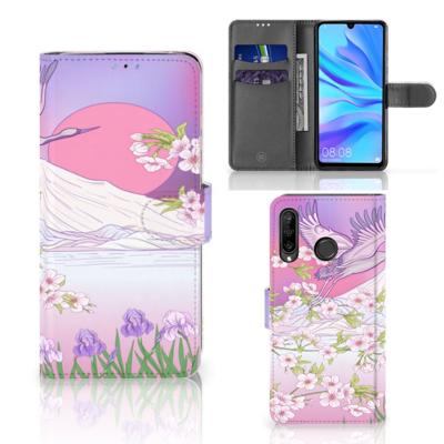 Huawei P30 Lite (2020) | Telefoonhoesje | Met pasjeshouder | Bird Flying