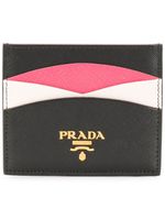 Prada porte-cartes en cuir Saffiano - Noir - thumbnail