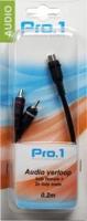 Enzo Pro-1 Audio tulp female -> 2 tulp male 0,20 meter 9205800