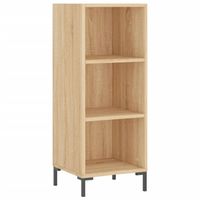 The Living Store Dressoir - Sonoma Eiken - 34.5 x 32.5 x 90 cm - Duurzaam hout - Montage vereist