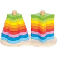 stapeltoren regenboog