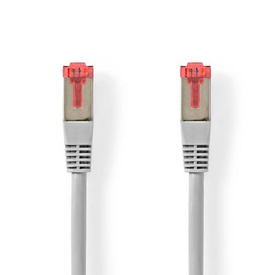 Nedis CCGL85220GY150 Cat6-kabel Rj45 Male Rj45 Male Sf/utp 15.0 M Rond Pvc Grijs Label