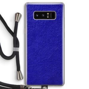 Majorelle Blue: Samsung Galaxy Note 8 Transparant Hoesje met koord