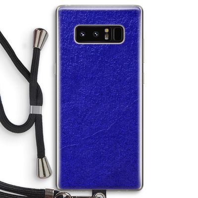 Majorelle Blue: Samsung Galaxy Note 8 Transparant Hoesje met koord