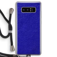 Majorelle Blue: Samsung Galaxy Note 8 Transparant Hoesje met koord