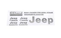 RC4WD Metal Logo Decal Sheet for Axial 1/10 SCX10 III Jeep (Gladiator/Wrangler) (Silver) (VVV-C1136)