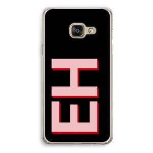 Monogram: Samsung A3 (2017) Transparant Hoesje