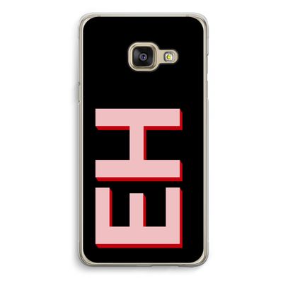 Monogram: Samsung A3 (2017) Transparant Hoesje