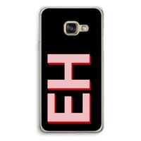 Monogram: Samsung A3 (2017) Transparant Hoesje Monogram: Samsung A3 (2017) Transparant Hoesje