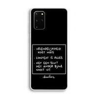 Mijn Motto's: Samsung Galaxy S20 Plus Transparant Hoesje