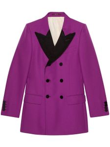 Gucci blazer à boutonnière croisée - Violet