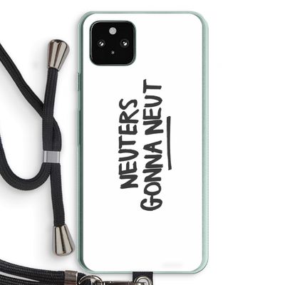 Neuters: Pixel 5a 5G Transparant Hoesje met koord