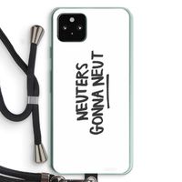 Neuters: Pixel 5a 5G Transparant Hoesje met koord