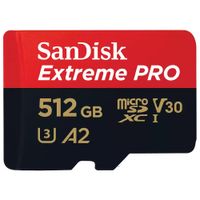 SanDisk Extreme Pro 512GB microSDXC UHS-I V30 SanDisk Extreme Pro 512GB microSDXC UHS-I V30