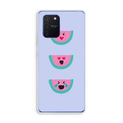 Smiley watermeloen: Samsung Galaxy Note 10 Lite Transparant Hoesje