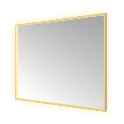 Spiegel Hotbath &MORE 80x100 cm LED-Verlichting Spiegelverwarming Rechthoek Geborsteld Messing PVD