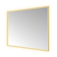 Spiegel Hotbath &MORE 80x100 cm LED-Verlichting Spiegelverwarming Rechthoek Geborsteld Messing PVD