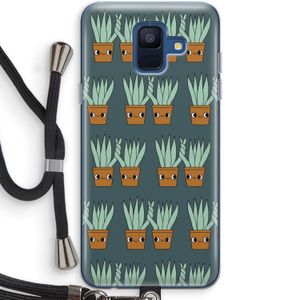 Sansevieria: Samsung Galaxy A6 (2018) Transparant Hoesje met koord