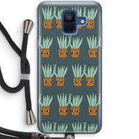 Sansevieria: Samsung Galaxy A6 (2018) Transparant Hoesje met koord