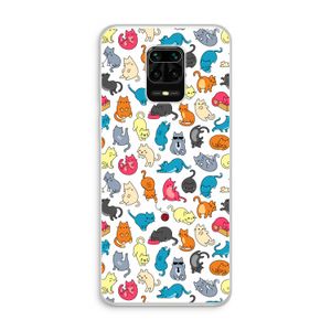 Kleurrijke katten: Xiaomi Redmi Note 10 Lite Transparant Hoesje