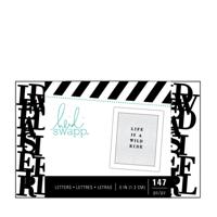 Heidi Swapp • letterbord alfabet 1,3cm 147pcs black