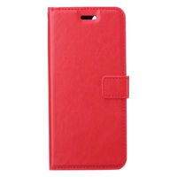 Basey iPhone 14 Pro Hoesje Book Case Kunstleer Cover Hoes -Rood - thumbnail